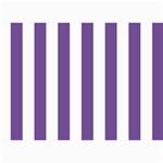 Vertical Stripes - White and Dark Lavender Violet 5  x 7  Photo Cards