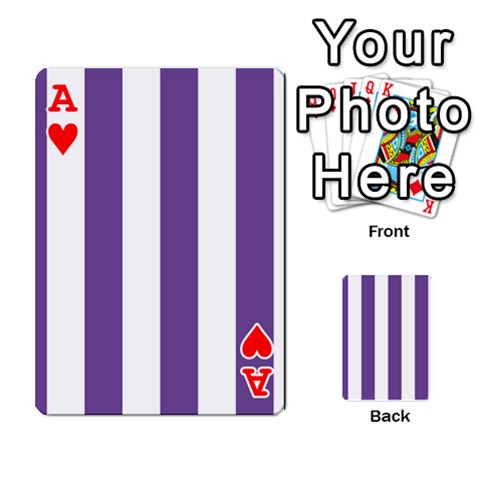 Ace Vertical Stripes Front - HeartA