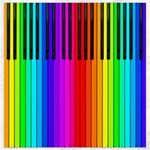 Rainbow Piano Keyboard  Canvas 12  x 12 