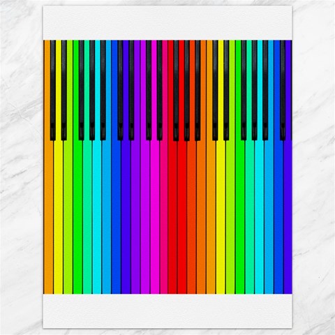 Rainbow Piano Keyboard  Canvas 12  x 16  from ArtsNow.com 11.86 x15.41  Canvas - 1