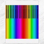 Rainbow Piano Keyboard  Canvas 12  x 16 