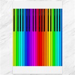 Rainbow Piano Keyboard  Canvas 12  x 18 