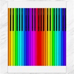 Rainbow Piano Keyboard  Canvas 16  x 20 