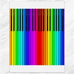 Rainbow Piano Keyboard  Canvas 18  x 24 