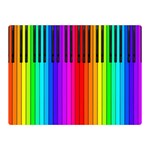 Rainbow Piano Keyboard  Double Sided Flano Blanket (Mini)