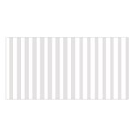 Vertical Stripes - White and Platinum Gray Satin Shawl