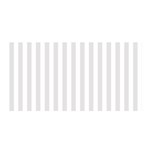 Vertical Stripes - White and Platinum Gray Satin Wrap