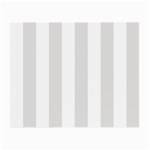 Vertical Stripes - White and Platinum Gray Small Glasses Cloth