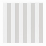 Vertical Stripes - White and Platinum Gray Medium Glasses Cloth (2 Sides)