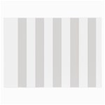 Vertical Stripes - White and Platinum Gray Large Glasses Cloth