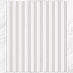 Vertical Stripes - White and Platinum Gray Canvas 8  x 10 