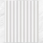 Vertical Stripes - White and Platinum Gray Canvas 11  x 14 