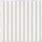 Vertical Stripes - White and Platinum Gray Canvas 12  x 12 