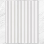 Vertical Stripes - White and Platinum Gray Canvas 12  x 16 