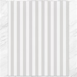 Vertical Stripes - White and Platinum Gray Canvas 16  x 20 