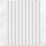 Vertical Stripes - White and Platinum Gray Canvas 18  x 24 