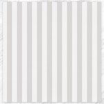 Vertical Stripes - White and Platinum Gray Canvas 20  x 20 