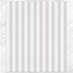 Vertical Stripes - White and Platinum Gray Canvas 20  x 24 