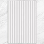 Vertical Stripes - White and Platinum Gray Canvas 24  x 36 