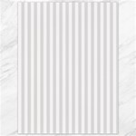 Vertical Stripes - White and Platinum Gray Canvas 36  x 48 