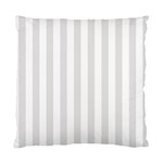 Vertical Stripes - White and Platinum Gray Standard Cushion Case (One Side)