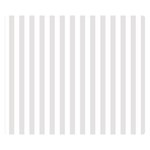 Vertical Stripes - White and Platinum Gray Double Sided Flano Blanket (Small)