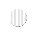 Vertical Stripes - White and Platinum Gray Golf Ball Marker (4 pack)