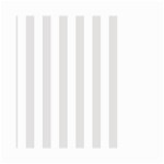 Vertical Stripes - White and Platinum Gray Small Garden Flag (Two Sides)