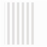 Vertical Stripes - White and Platinum Gray Large Garden Flag (Two Sides)