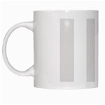 Vertical Stripes - White and Platinum Gray White Mug