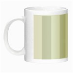 Vertical Stripes - White and Platinum Gray Night Luminous Mug