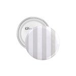 Vertical Stripes - White and Platinum Gray 1.75  Button