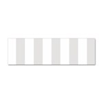 Vertical Stripes - White and Platinum Gray Sticker Bumper (10 pack)