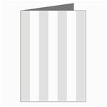 Vertical Stripes - White and Platinum Gray Greeting Card