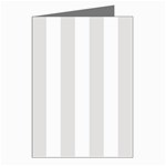 Vertical Stripes - White and Platinum Gray Greeting Cards (Pkg of 8)
