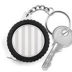 Vertical Stripes - White and Platinum Gray Measuring Tape