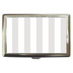 Vertical Stripes - White and Platinum Gray Cigarette Money Case
