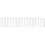 Vertical Stripes - White and Pale Gray Flano Scarf (Small)