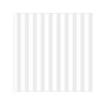 Vertical Stripes - White and Pale Gray Small Satin Scarf  (Square)