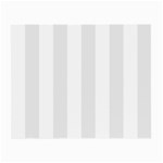 Vertical Stripes - White and Pale Gray Small Glasses Cloth (2 Sides)