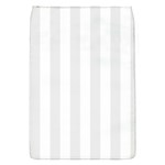 Vertical Stripes - White and Pale Gray Removable Flap Cover (S)