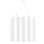 Vertical Stripes - White and Pale Gray Grocery Light Tote Bag