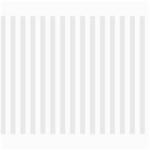 Vertical Stripes - White and Pale Gray Collage 11  x 14 