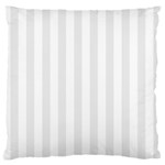 Vertical Stripes - White and Pale Gray Standard Flano Cushion Case (One Side)