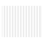 Vertical Stripes - White and Pale Gray Double Sided Flano Blanket (Large)