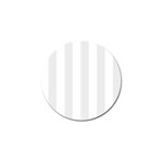 Vertical Stripes - White and Pale Gray Golf Ball Marker