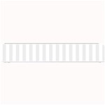 Vertical Stripes - White and Pale Gray Small Bar Mat
