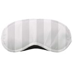 Vertical Stripes - White and Pale Gray Sleeping Mask