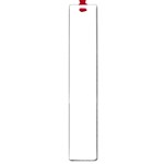 Vertical Stripes - White and Pale Gray Large Book Mark