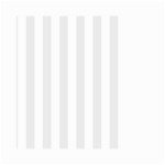 Vertical Stripes - White and Pale Gray Small Garden Flag (Two Sides)